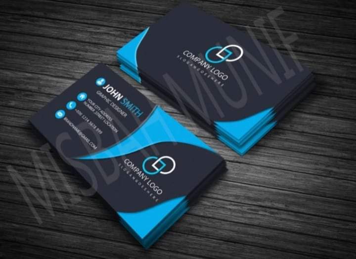 Business card design, Visiting cards, Misbah Graphics