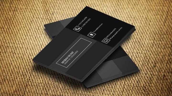 Business card design, Visiting cards, Misbah Graphics